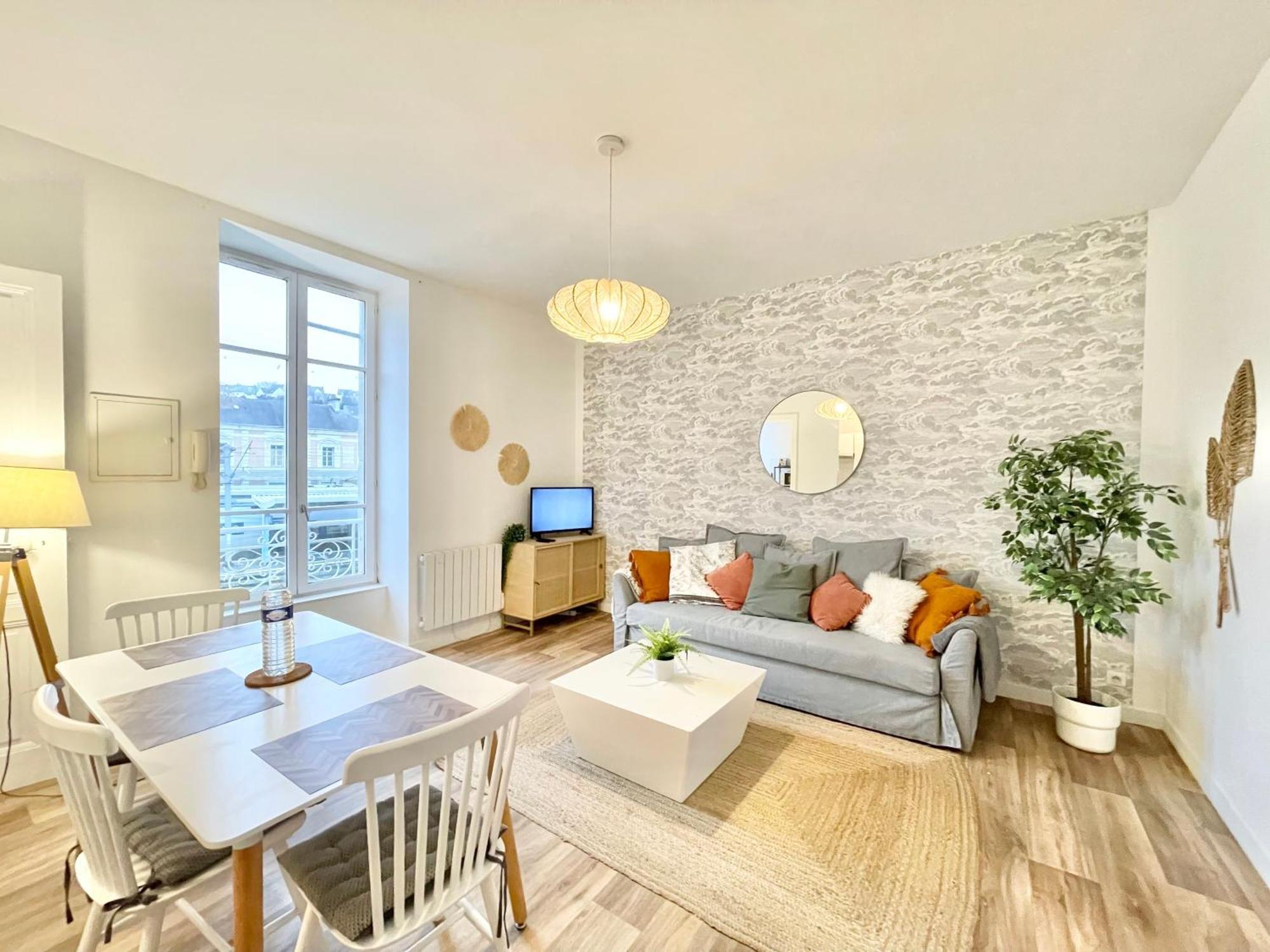 Appartement La Passerelle 1d - Quartier Gare - Wifi Quimper